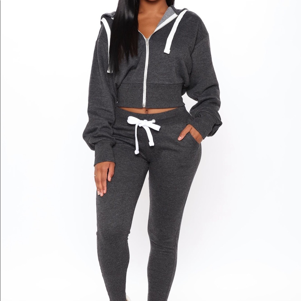 Fashion nova 
Chill Mode Zip Up And Jogger Set